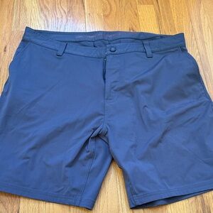 RHONE Deep Blue Men's Flat Front Shorts